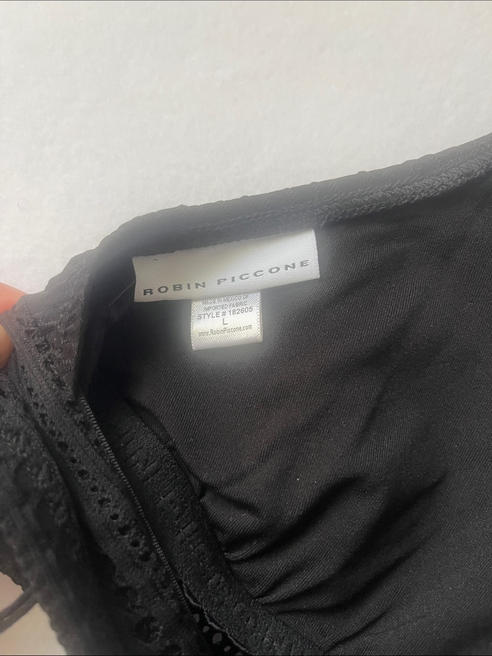 Robin Piccone Black Textured Halter Bikini Top - Picture 4 of 5